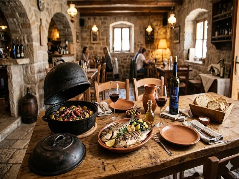 Dalmatian cuisine — peka & local wine