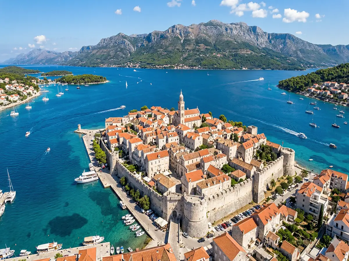 Korčula Old Town — the walled medieval city